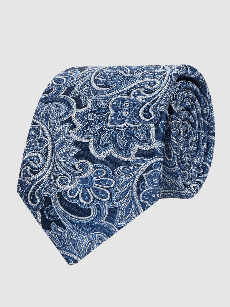 Krawatte aus Seide (7 cm) in blau