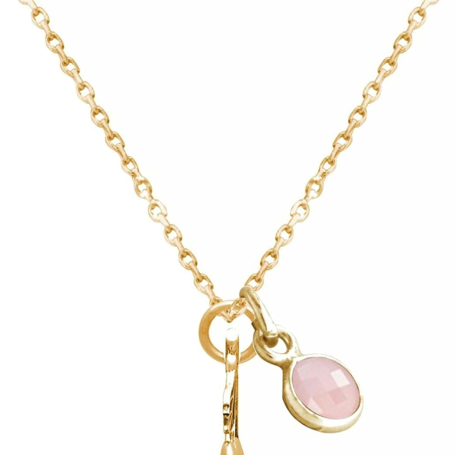 Kette mit Anhänger 'Kirschen ROSENQUARZ'
