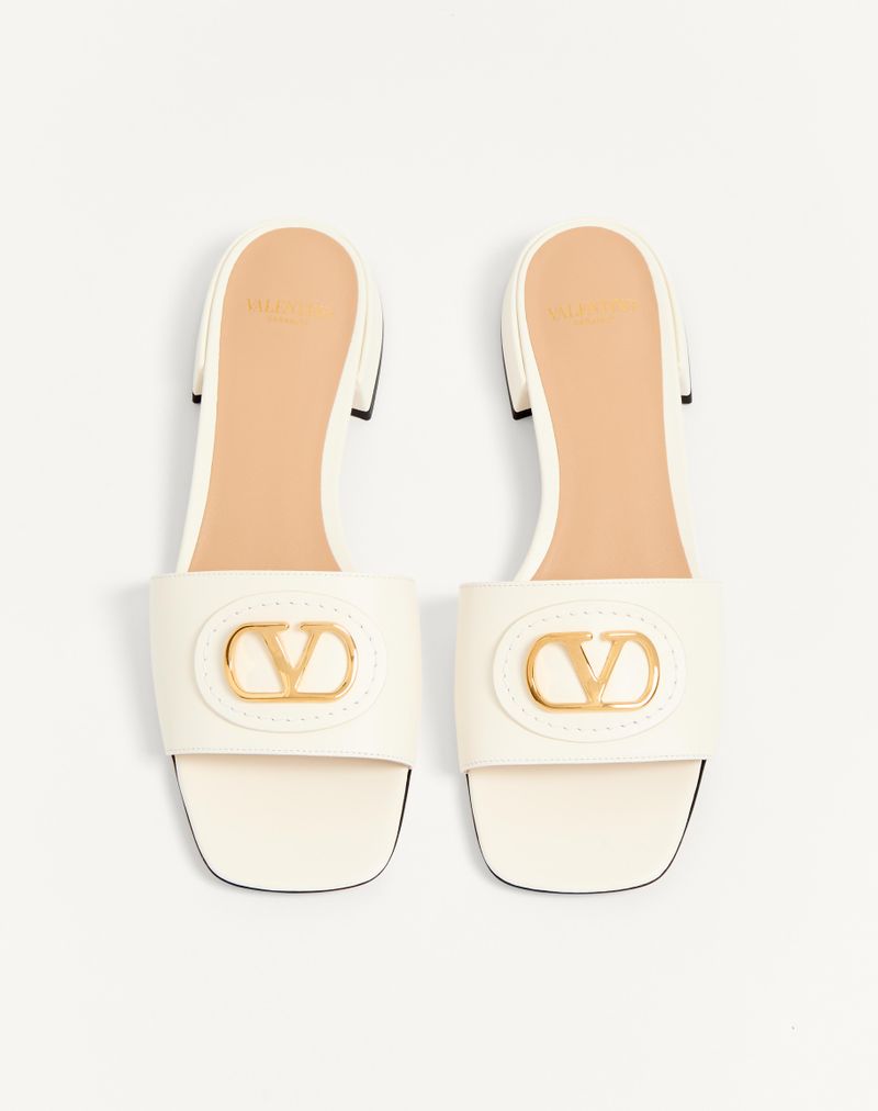 Slide VLogo signature sandaal van kalfsleer 20 mm