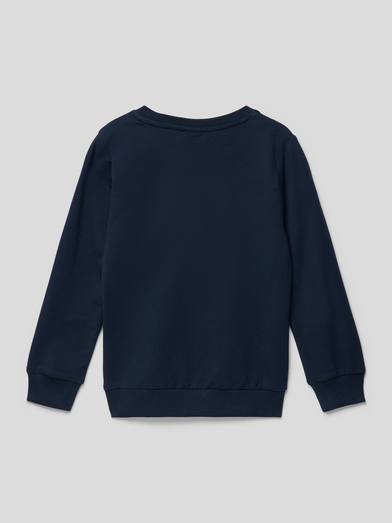 Sweatshirt mit Motiv-Print in blau
