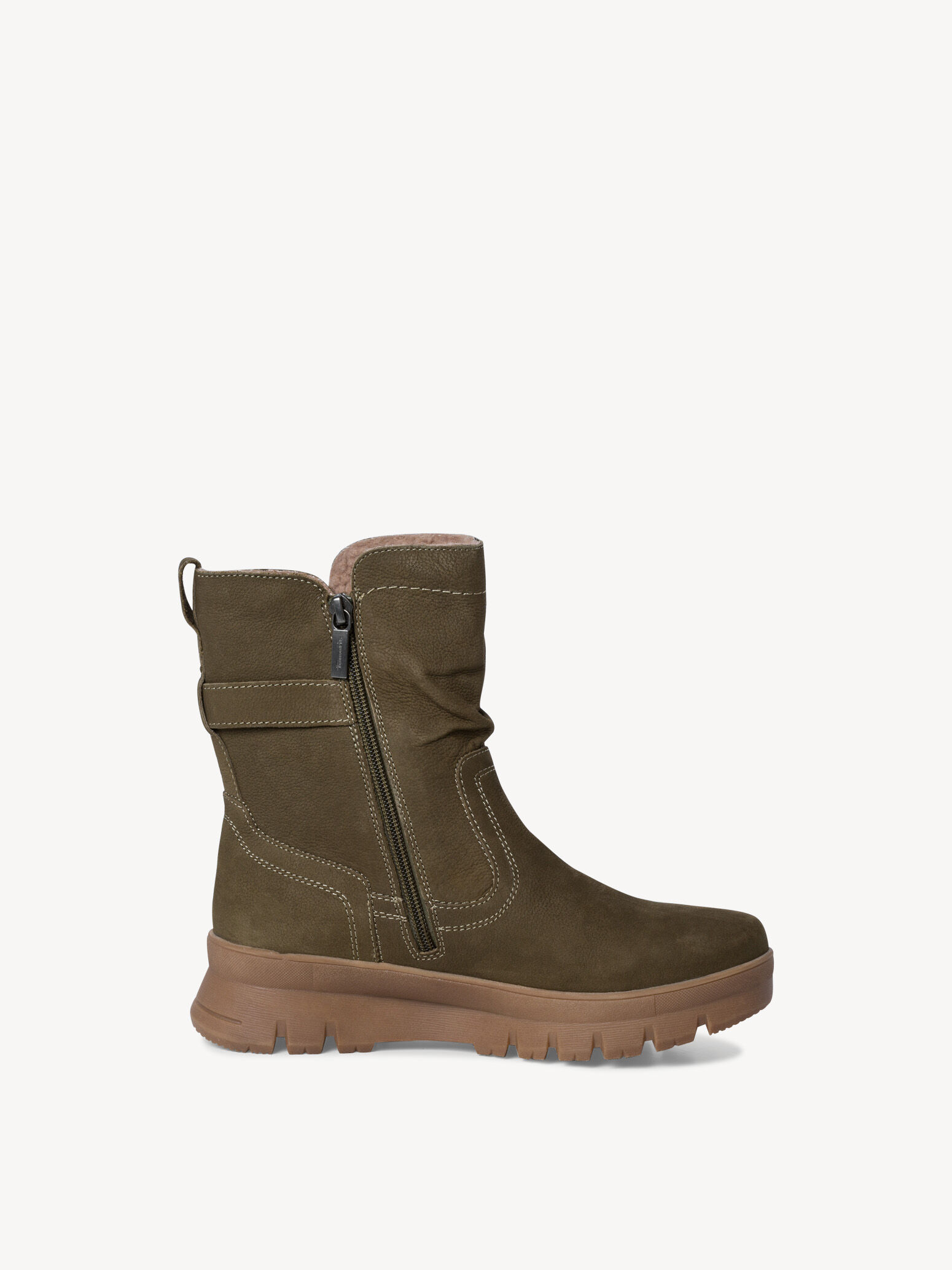 Bottine en cuir - vert