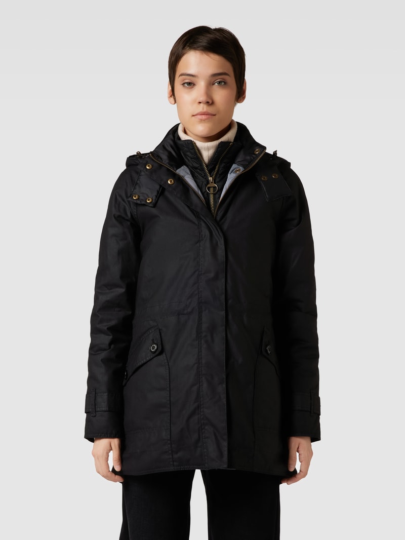 Jacke mit Kapuze Modell 'CANNICH' in schwarz