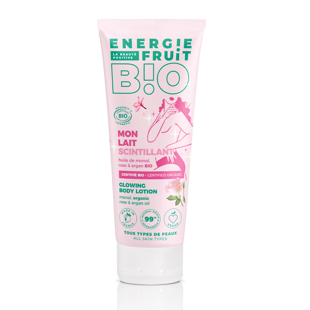energie fruit MONOI & ROSE | PEAUX SECHES Lait corps certifié BIO