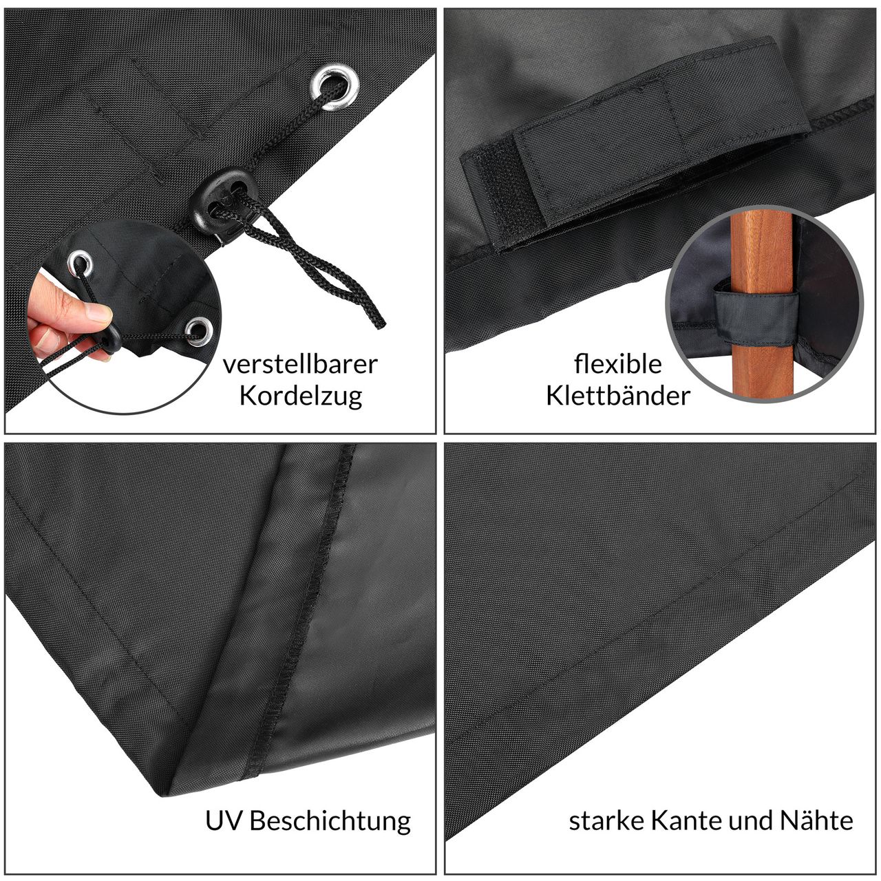 Casaria Kingsleeve® Abdeckung Sitzgruppe Anthrazit 308x138x89cm