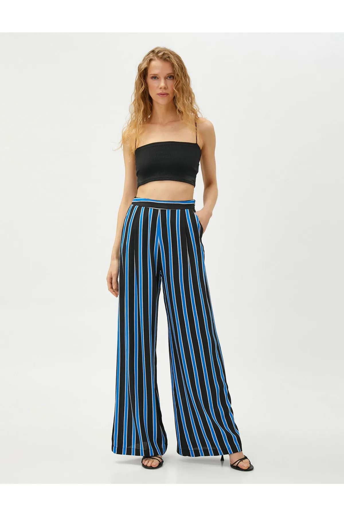 Koton  Palazzo-Hose mit Taschen und seitlichem Reißverschluss