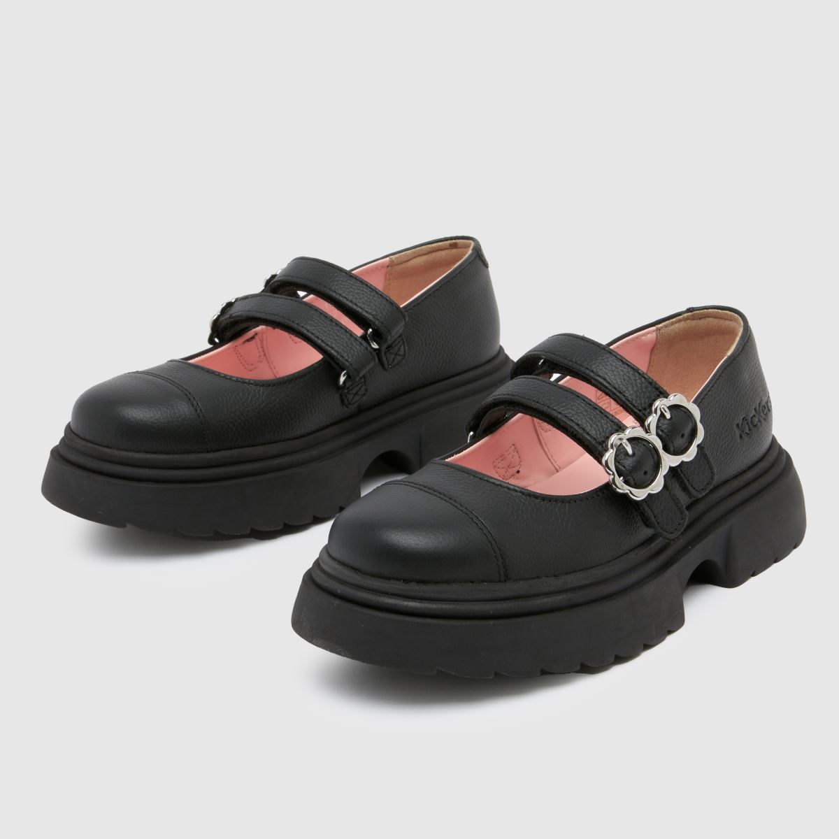 Kickers svarta kenzi mj flickor juniorskor