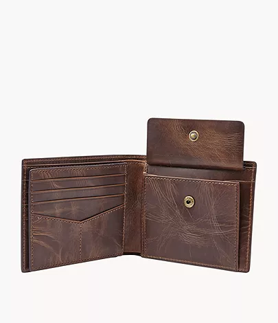Fossil Bifold Derrick RFID Münzfach groß