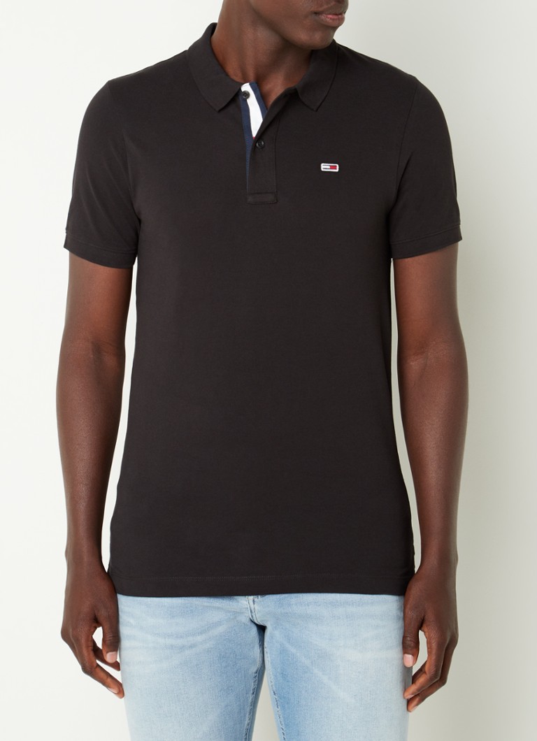 Tricou polo Tommy Hilfiger slim fit din bumbac cu logo