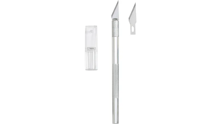 folia Präzisionsmesser Metall mit 3 Ersatzklingen