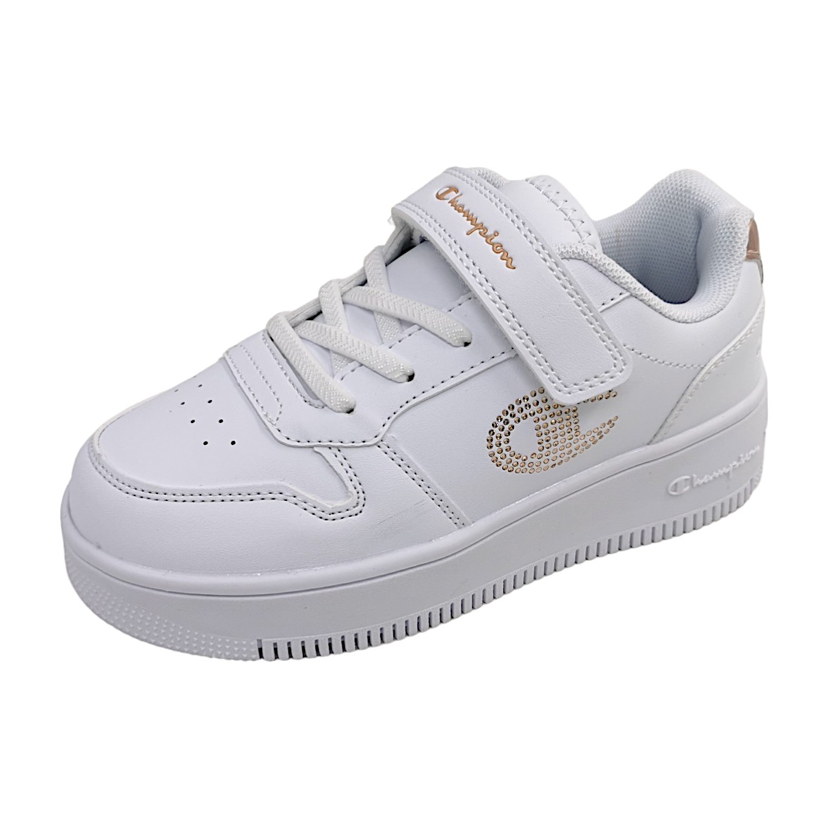Champion REBOUND PLATFORM GLITTER S32830 Weiß WW008- WHT/ROSE GOLD