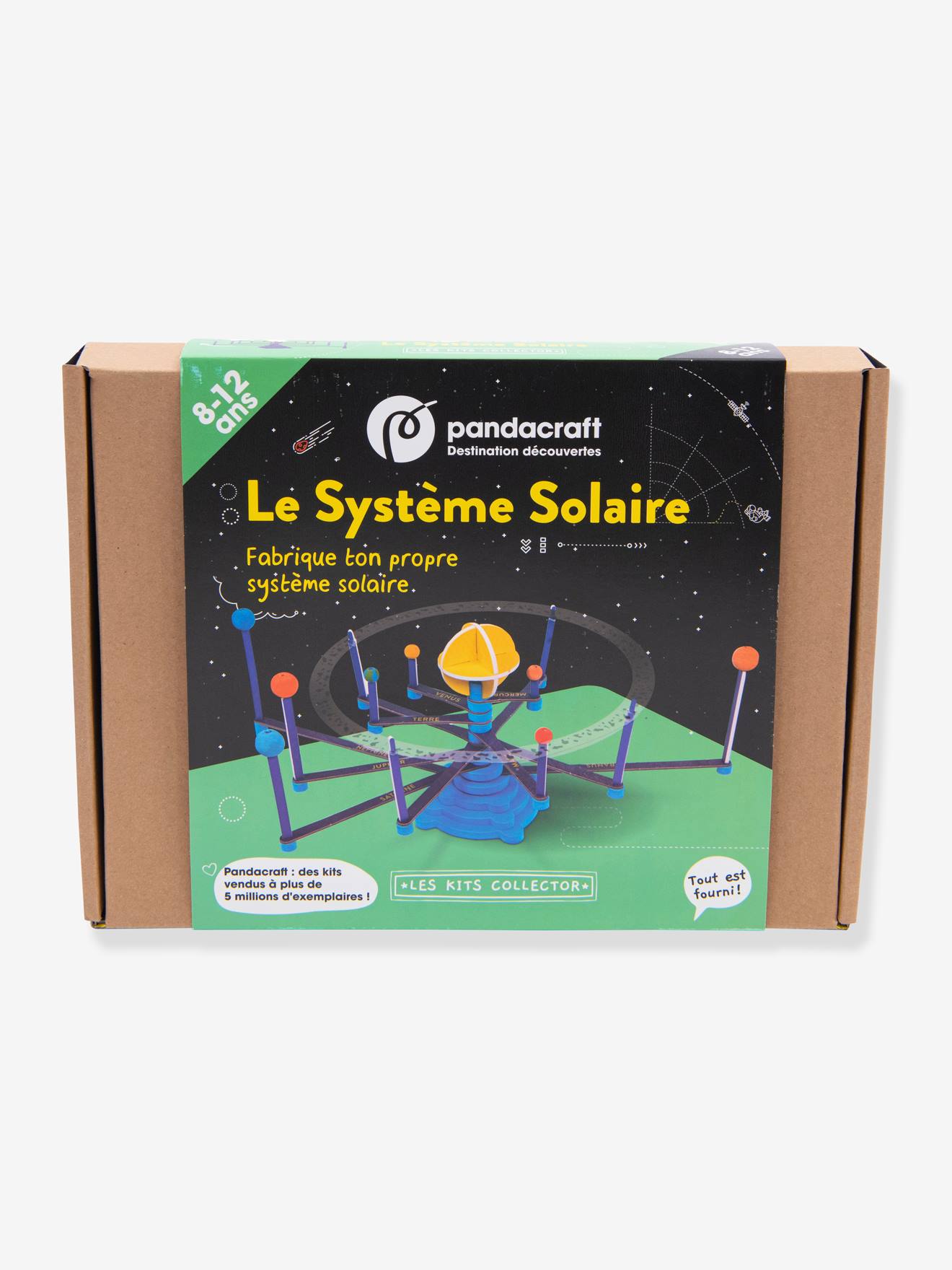 Kit collector Le système solaire 8/12 ans PANDACRAFT noir