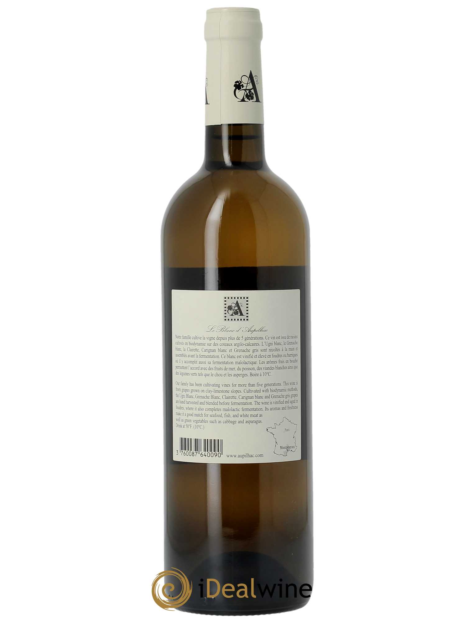 Vin de France Aupilhac (Domaine d') Sylvain Fadat  2022 - Lot de 1 Bouteille