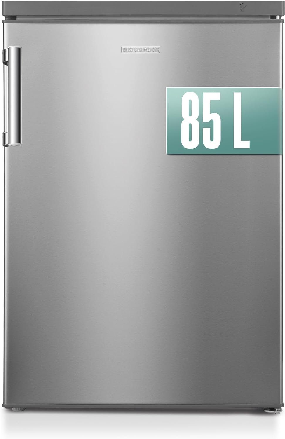 Heinrich´s Gefrierschrank HGS 4090 IX, 84.5 cm hoch, 56 cm breit, Freezer 3x Gefrierschublade 85 Liter DE Frost Air-Flow-System