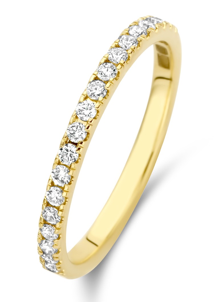 Diamond Point Yellow gold ring 0.26 ct diamond Wedding