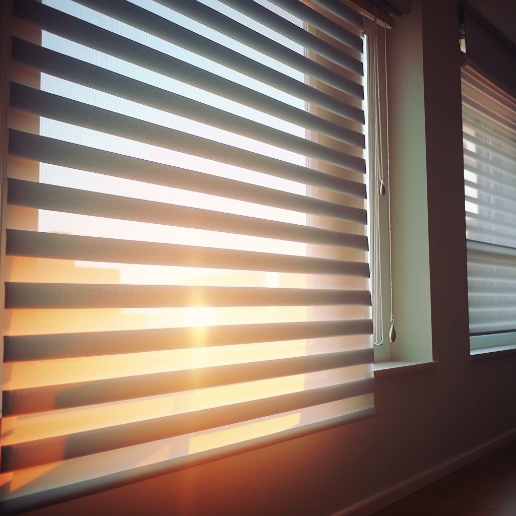 Doppelrollo Zebra-Jalousien Doppelrollo Klemmfix ohne Bohren Fenster Rollo Grau, Gotagee, Klemmfix