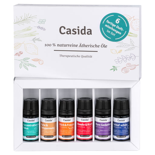 ÄTHERISCHE Öle Duftmischungen Set naturrein Top 6  6X5 ml  Öl, ätherisches