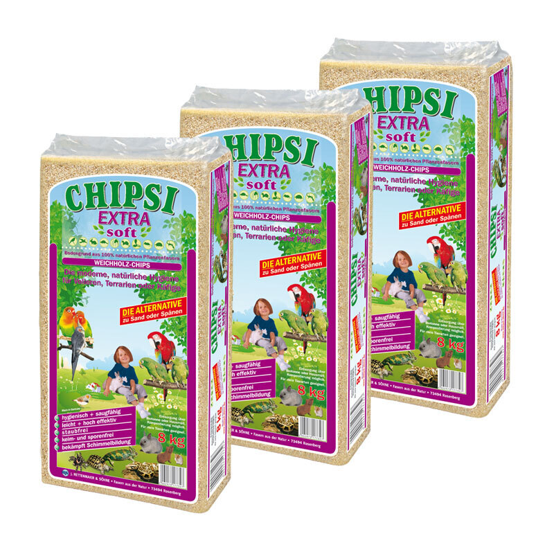 CHIPSI Bodengrund CHIPSI Extra Soft 3x8 kg