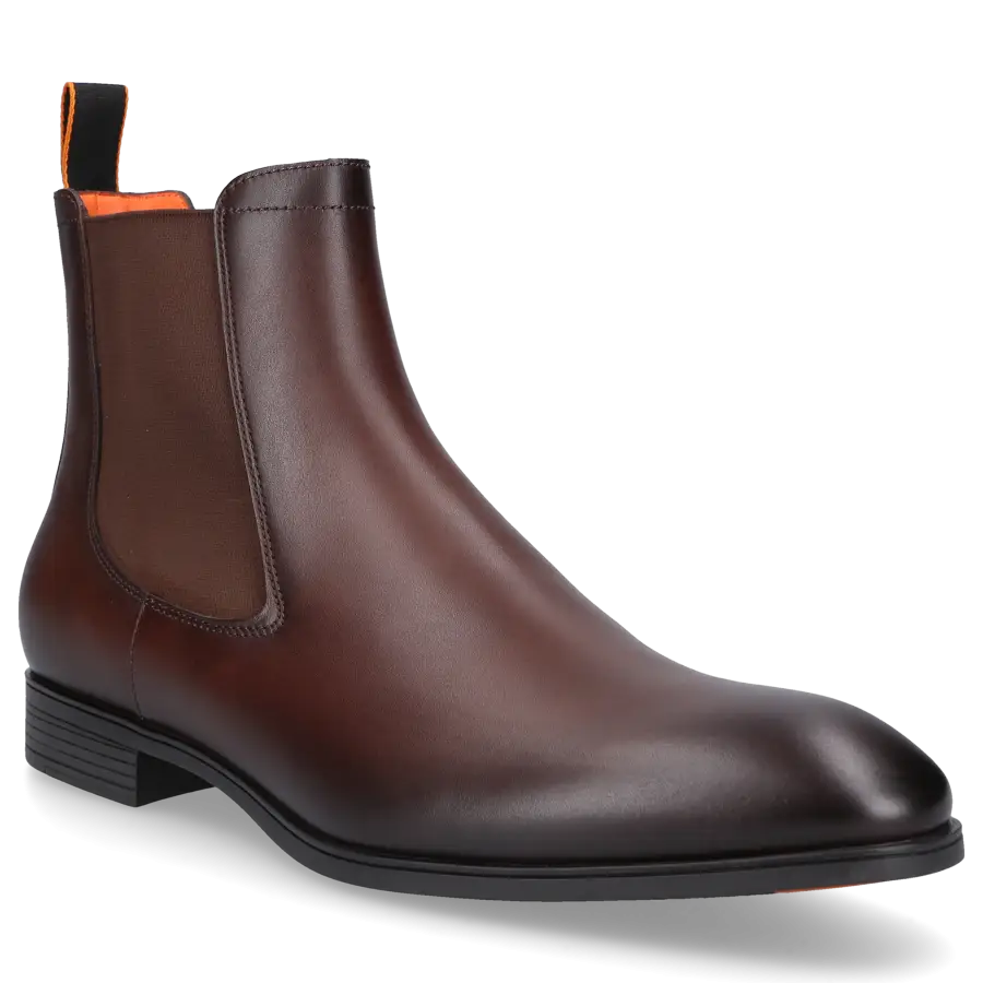 Santoni - Chelsea Boots 13414 Kalbsleder - braun