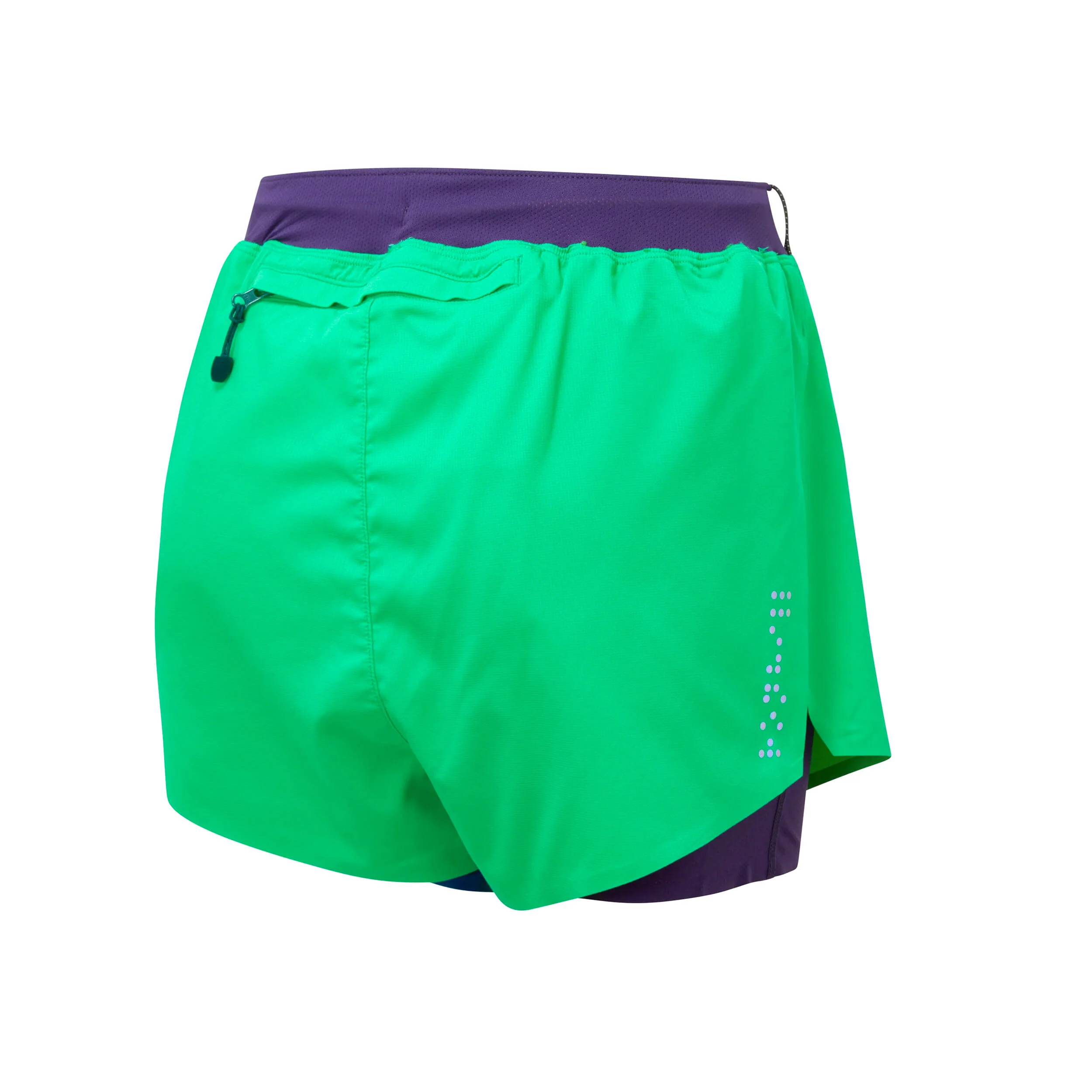 Tech Distance Twin Shorts Damen - Grün, Lila