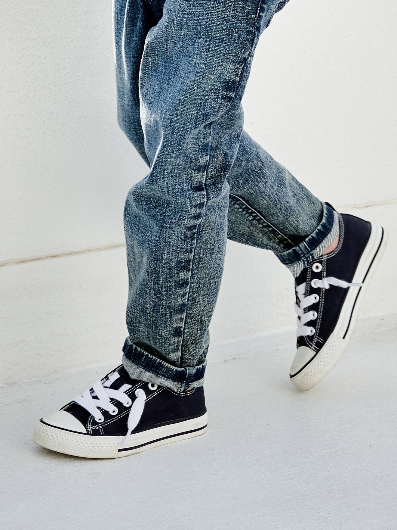 Vertbaudet Jungen Stoff-Sneakers mit Gummizug - grün bedruckt/tropical