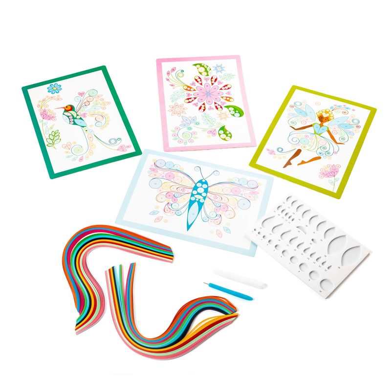 Atelier tableaux quilling animaux féériques Oxybul