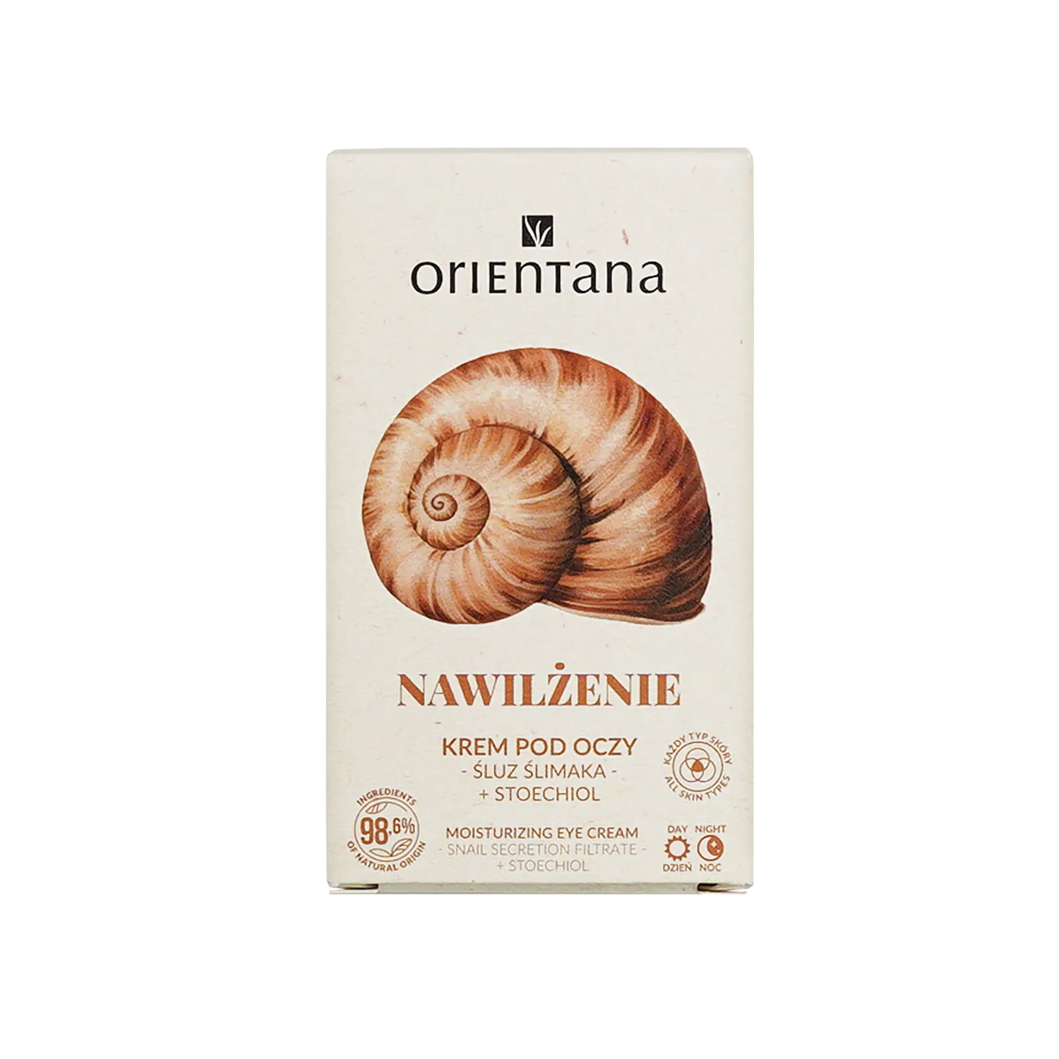 „Orientana“ drėkinamasis paakių kremas su sraigių gleivėmis