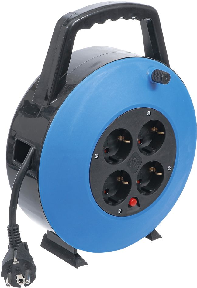 BGS Do It Yourself 3363 Scatola avvolgicavo 10 m 3 x 1,5 mm² 4 prese IP 20 3000 W