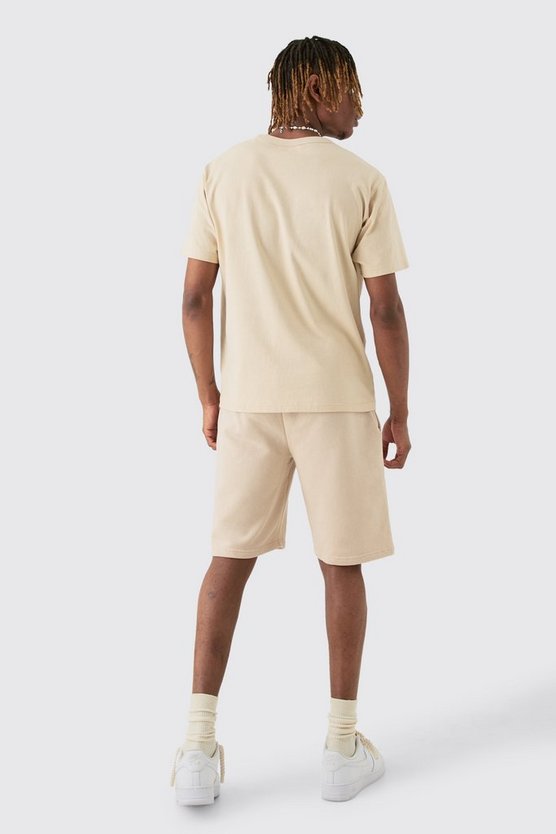 Tall lockere Jersey-Shorts mit Print