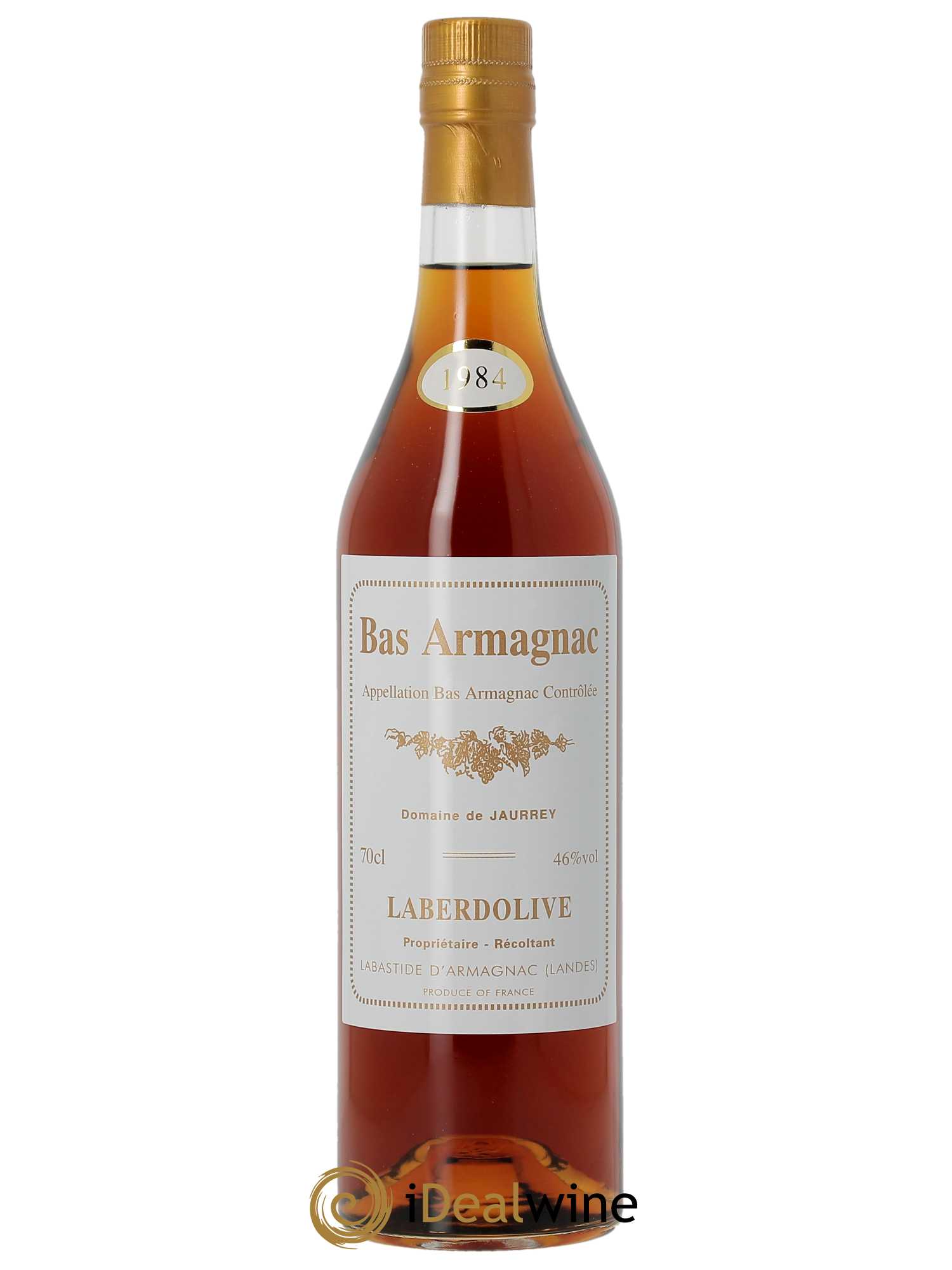 Bas-Armagnac Domaine de Jaurrey Laberdolive  1984 - Lot de 1 Bouteille