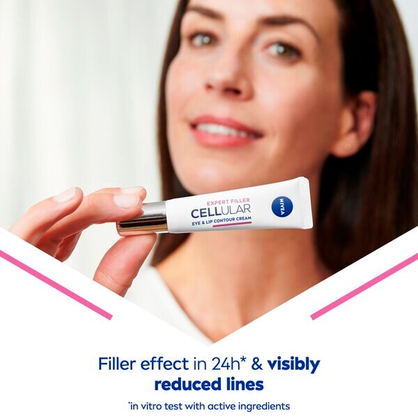 NIVEA Cellular Expert Filler Anti-Age krém na oči a pery 15 ml - Zrelá pleť