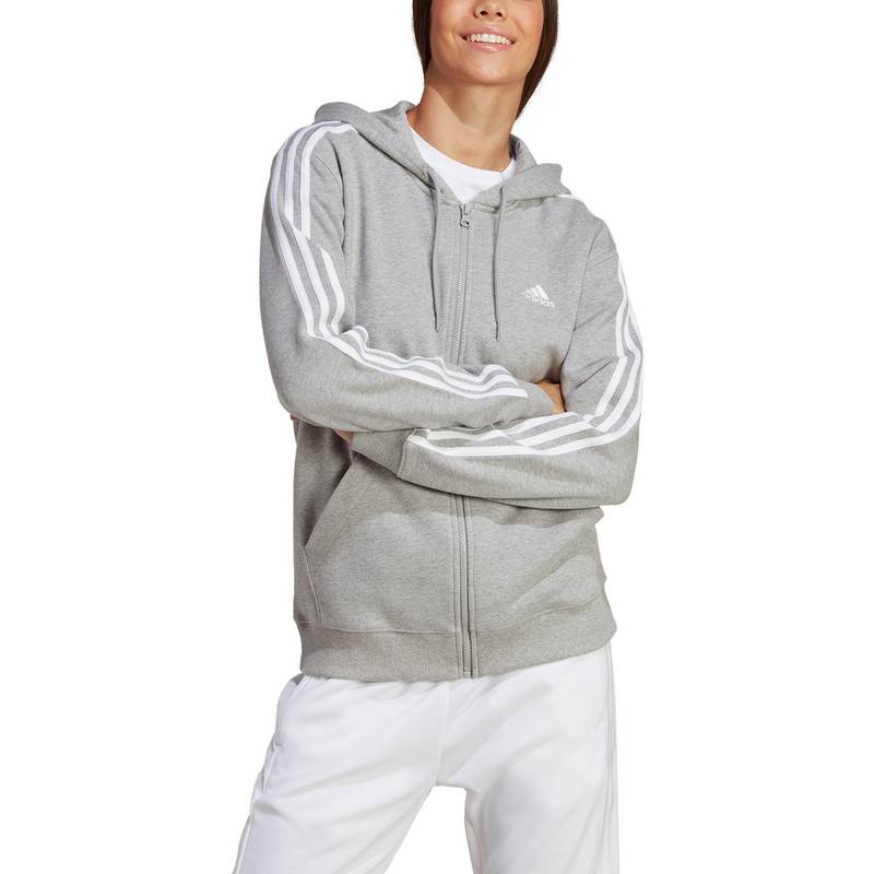 adidas ESSENTIALS 3-STREIFEN FRENCH TERRY Kapuzenjacke Damen