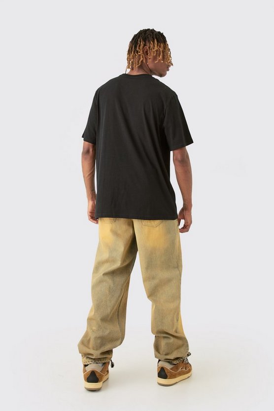 Tall T-Shirt mit Nirvana Color Band Print