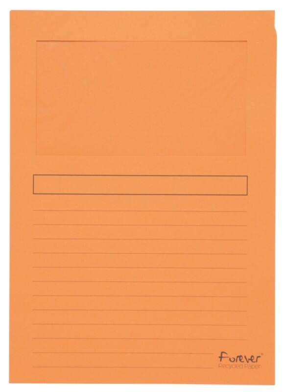 Exacompta Fenstermappe Forever DIN A4 Orange Karton 100 Stück