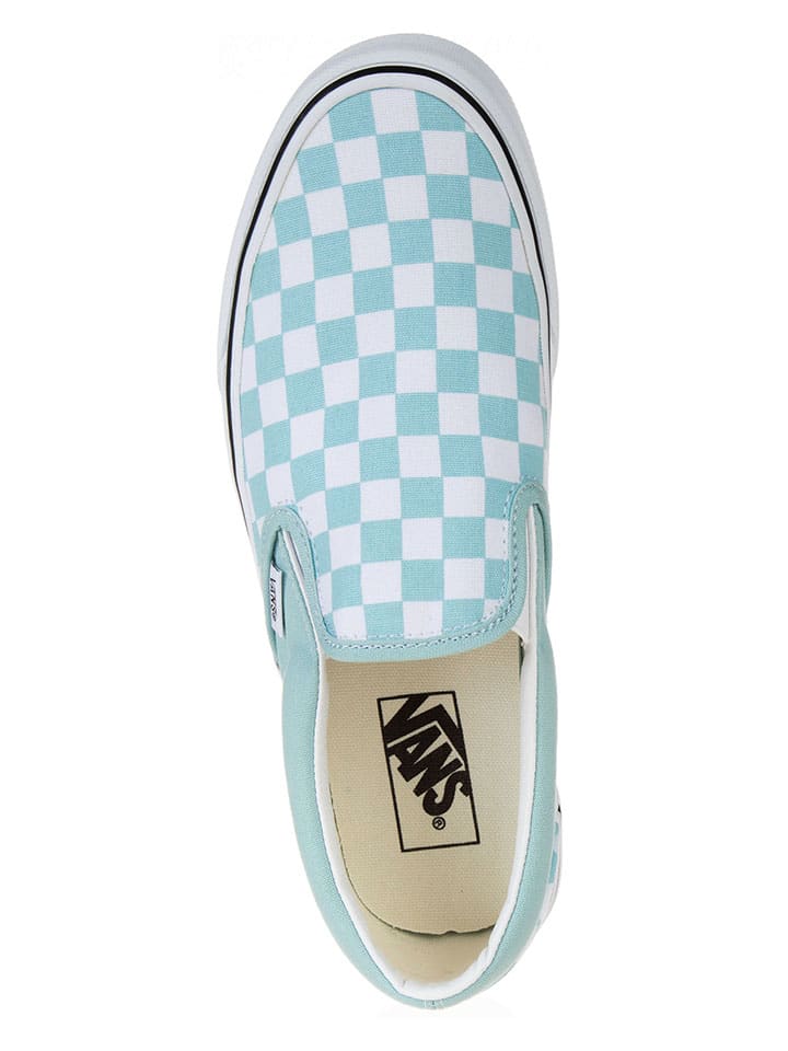 Vans Slipper in Hellblau/ Weiß günstig kaufen