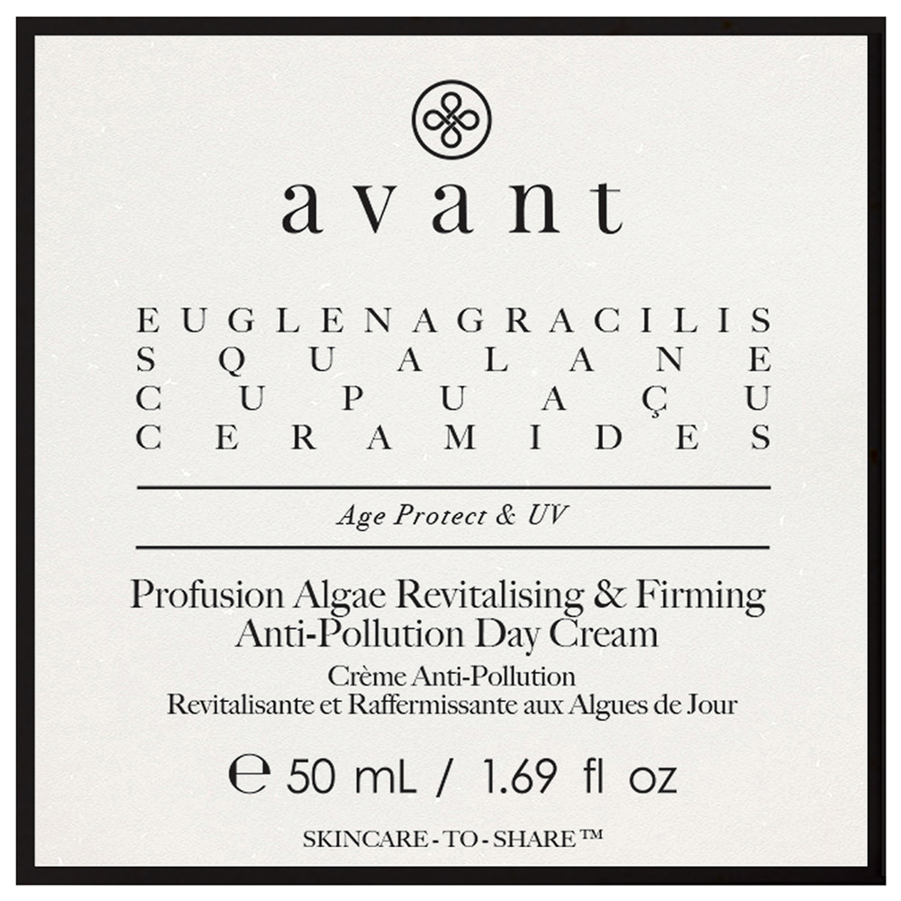 Avant Skincare Crème Anti-Pollution Revitalisante aux Algues de Jour Hydratants et Mists
