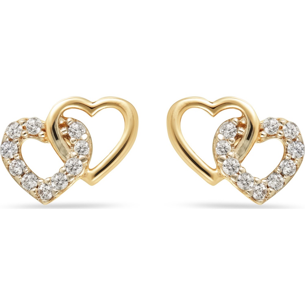 FAVS Boucles d'oreilles à fermoir à poussette 375 Or jaune Boucles d'oreilles