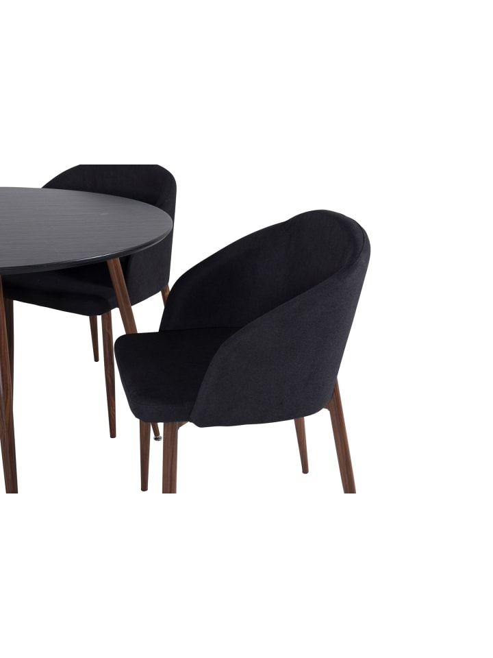 ebuy24 Essgruppe Plaza 37 (5-teilig) Schwarz 100 x 100 cm günstig kaufen onesize