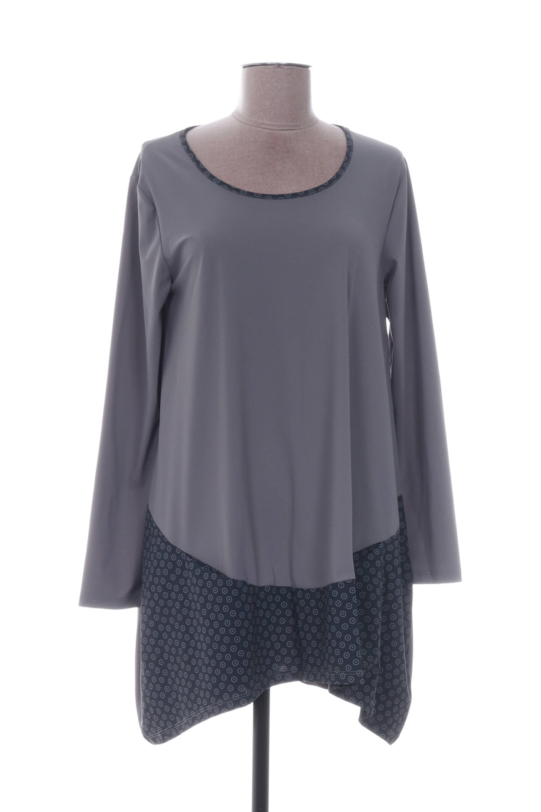 G Oze Tuniquemanchelongue Femme couleur gris