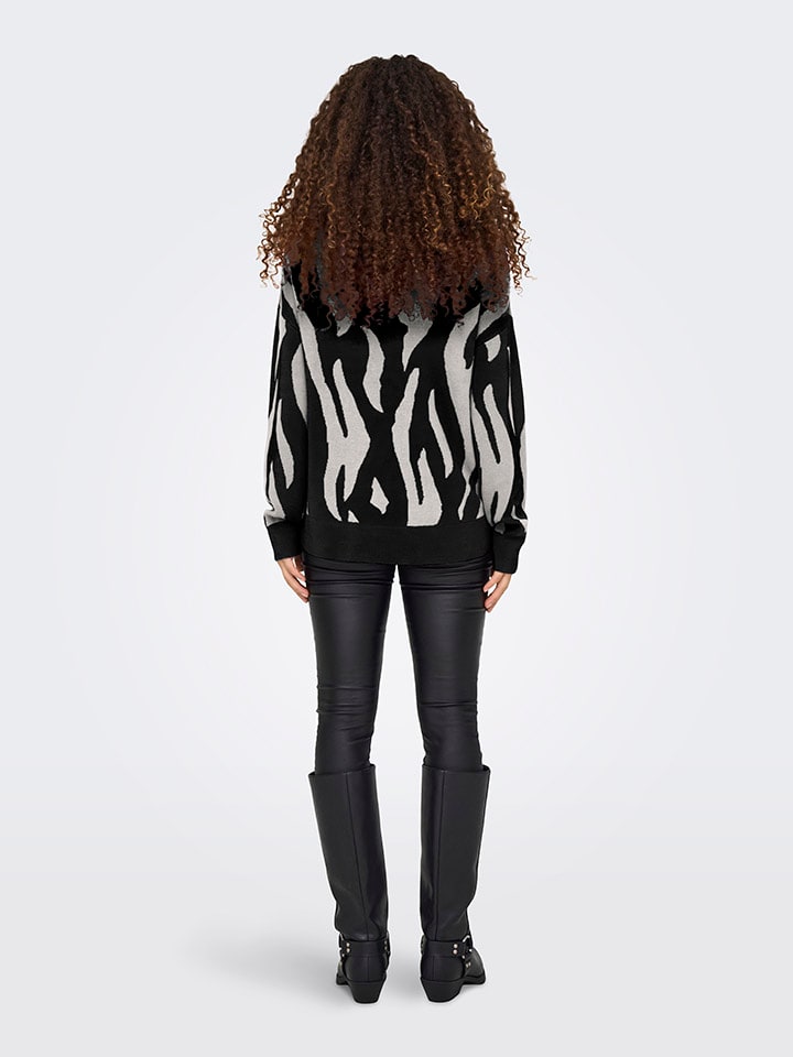 ONLY Pullover in Schwarz/ Grau günstig kaufen