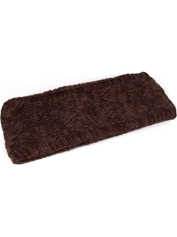 styleBREAKER Strick Stirnband in Dunkelbraun günstig kaufen onesize