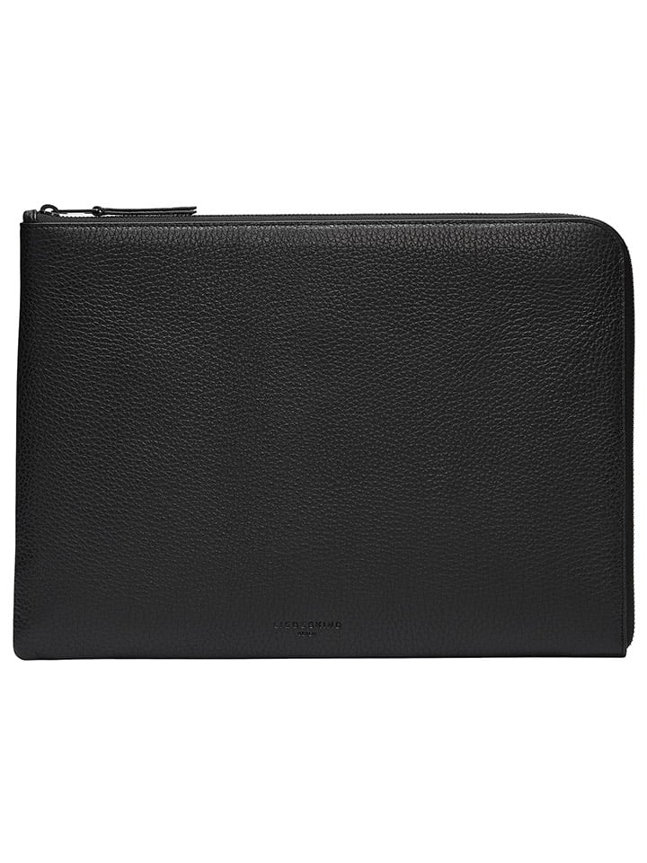 LIEBESKIND BERLIN Leder-Laptoptasche in Schwarz - (B)36 x (H)26 x (T)1 cm günstig kaufen onesize