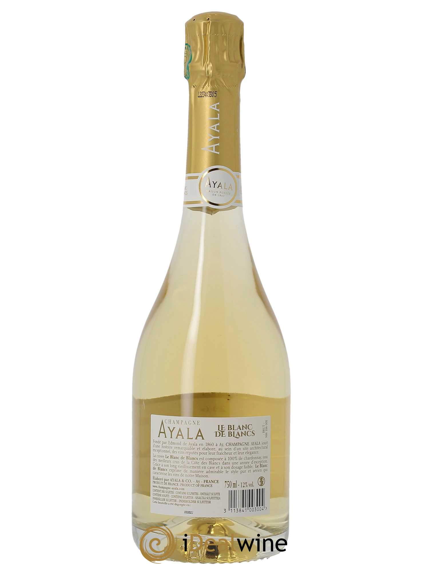 Blanc de Blancs Ayala  2016 - Lot de 1 Bouteille