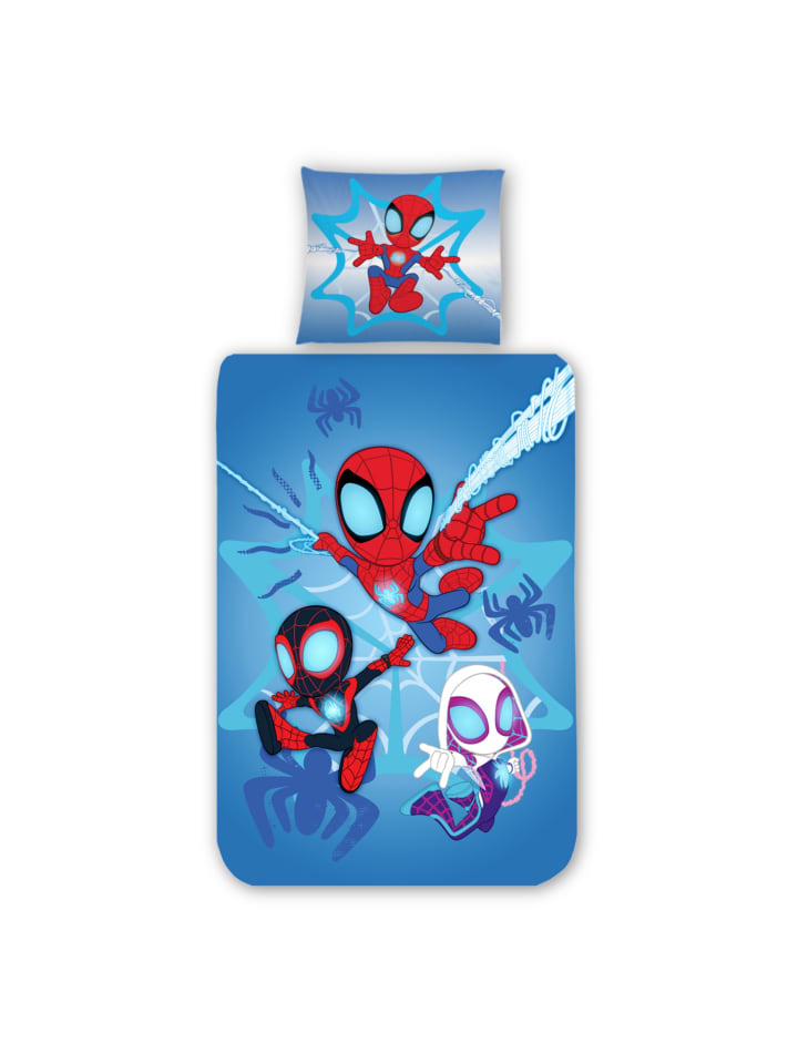 Spiderman Bettwäsche-Set Biber/Flanell 
