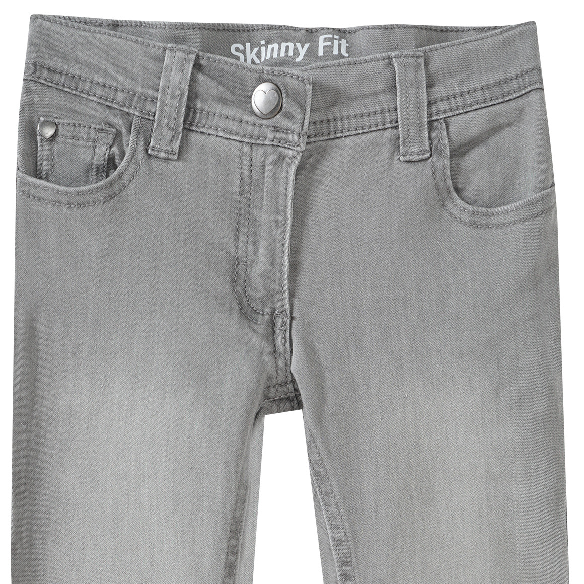 Mädchen Skinny-Jeans mit Used-Waschung