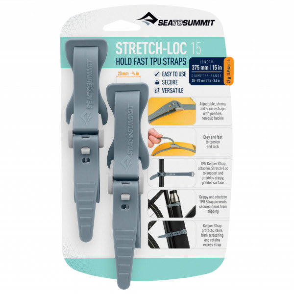 Sea to Summit - Stretch-Loc 15  2-Pack - Spanngurt