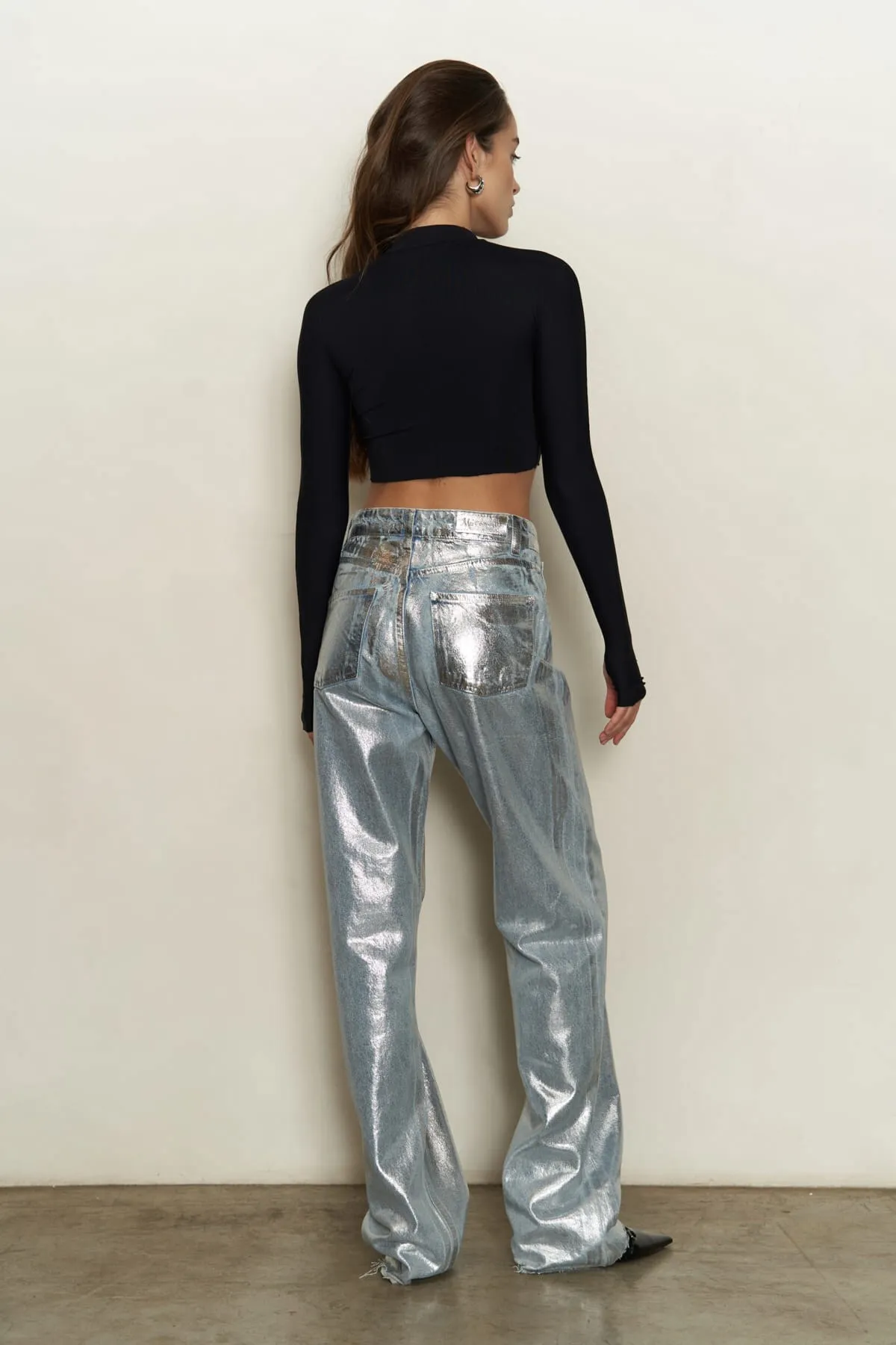MAİ COLLECTİON  Marla Basic Metallic-Jeanshose