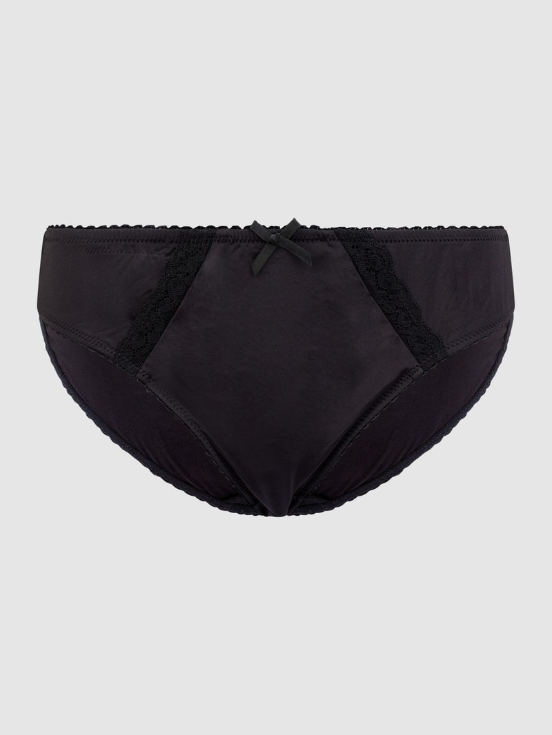 Slip aus Mikrofaser in schwarz