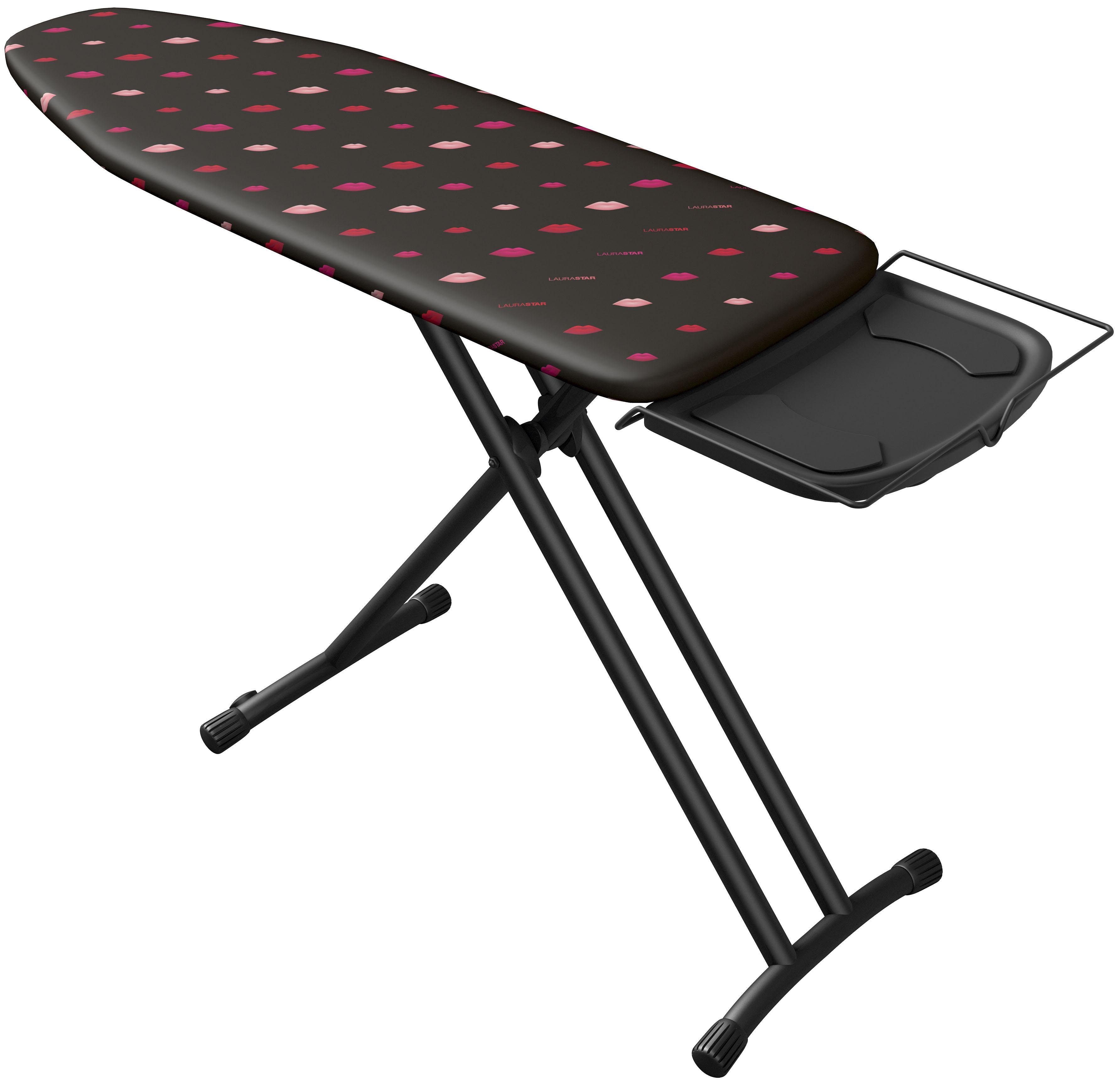 LAURASTAR Bügelbrett Plusboard Lips, Bügelfläche 125x42 cm, Mechanismus zum sicheren Verschließen