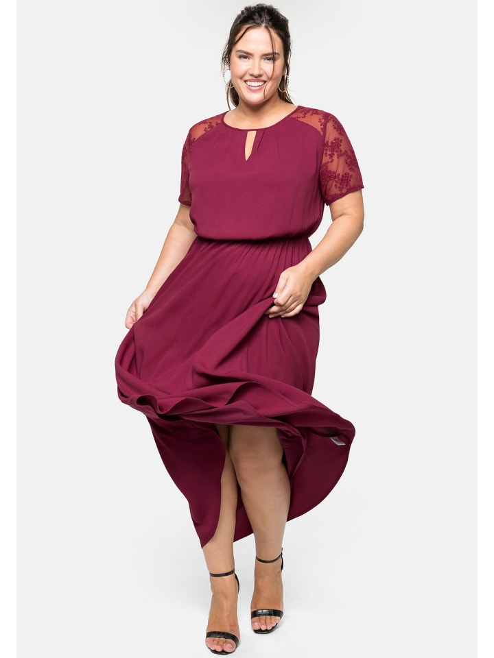 sheego Abendkleid in himbeere günstig kaufen 40