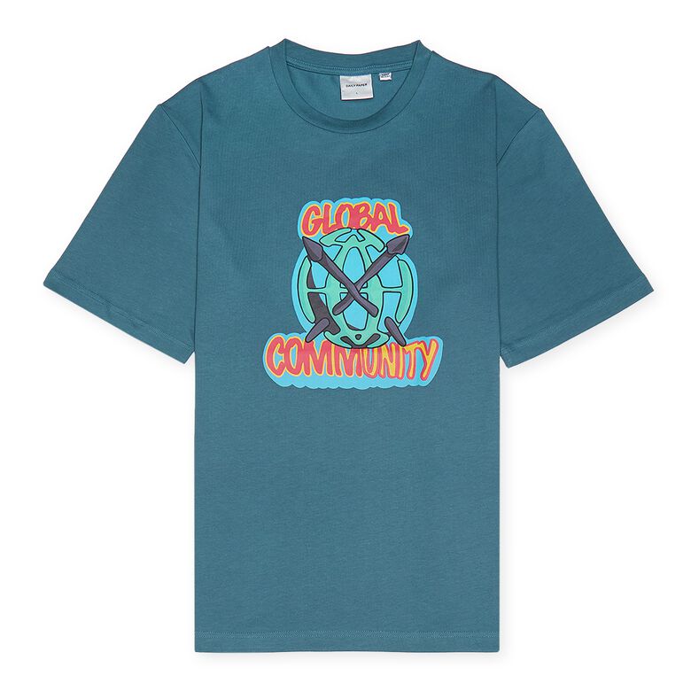 Daily Paper Hobal SS T-Shirt teal blue